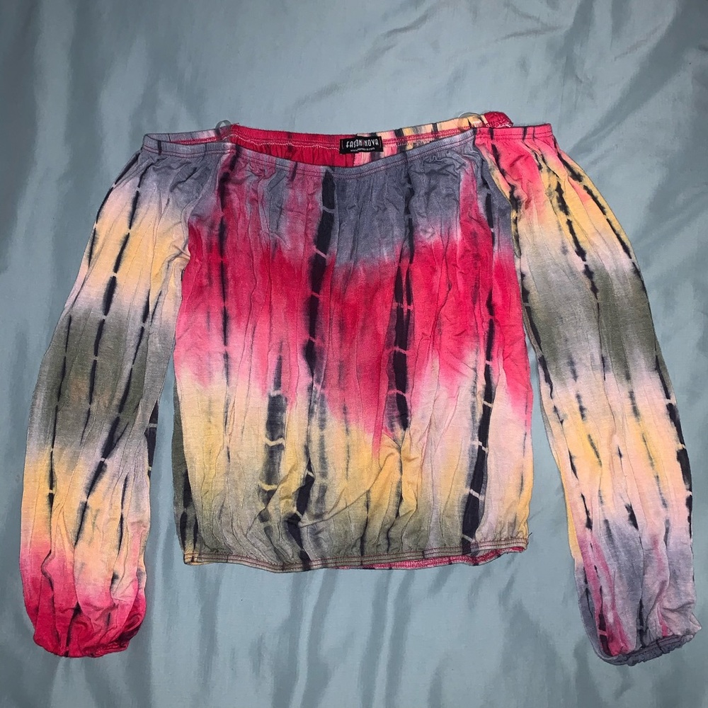 SOLD - Off the Shoulder Tie-Dye Top